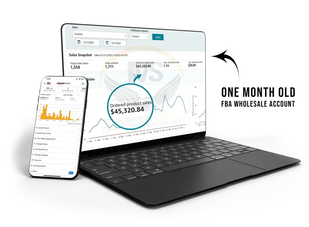 One Month Old FBA Wholesale Account