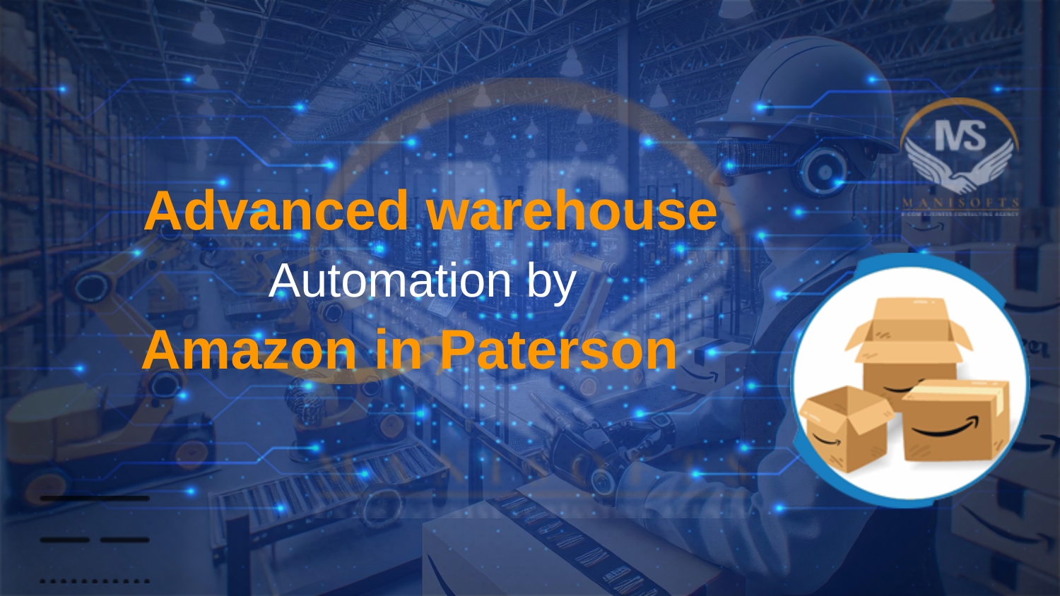 Advanced warehouse automation by Amazon in Paterson